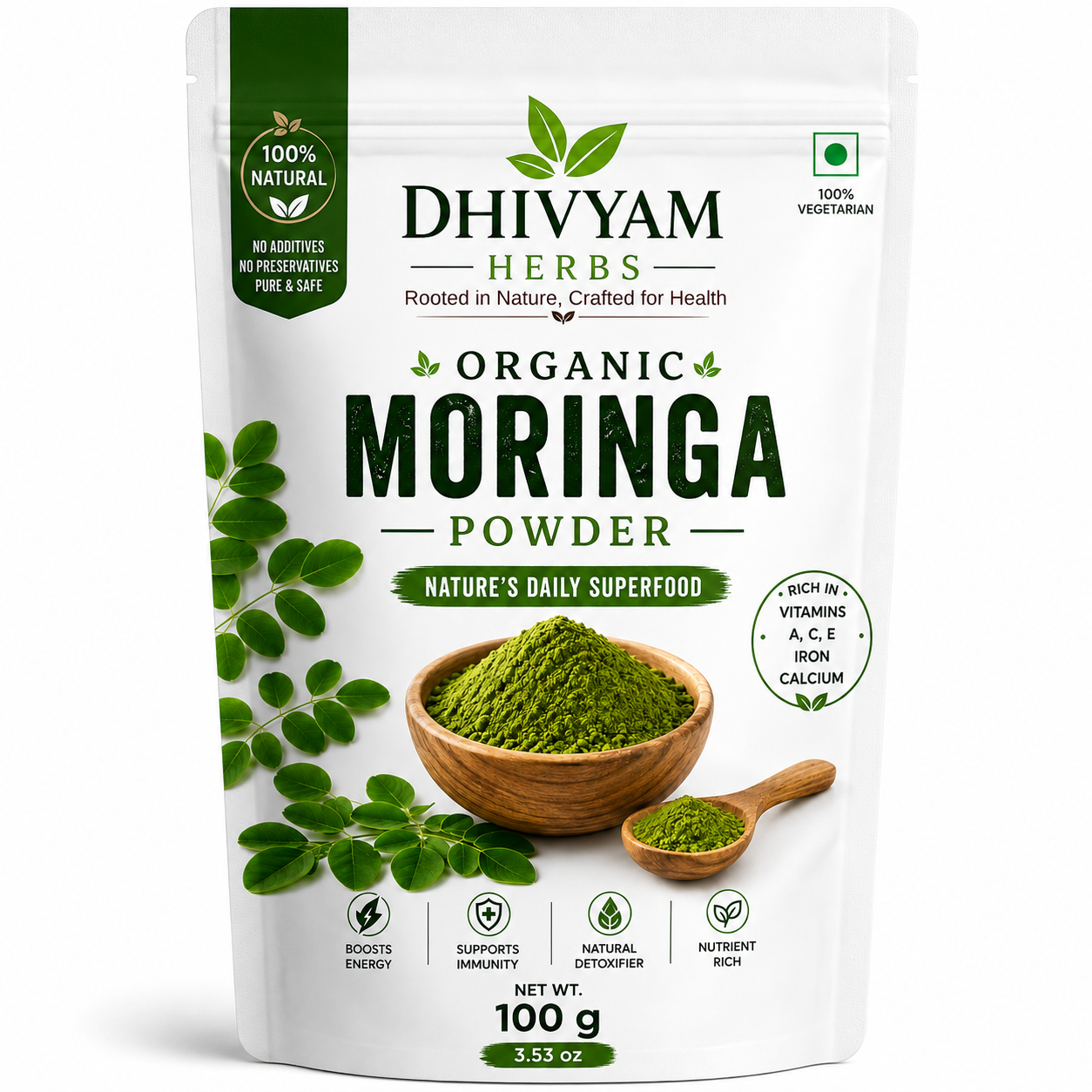 Dhivyam Herbs Organic Moringa Powder