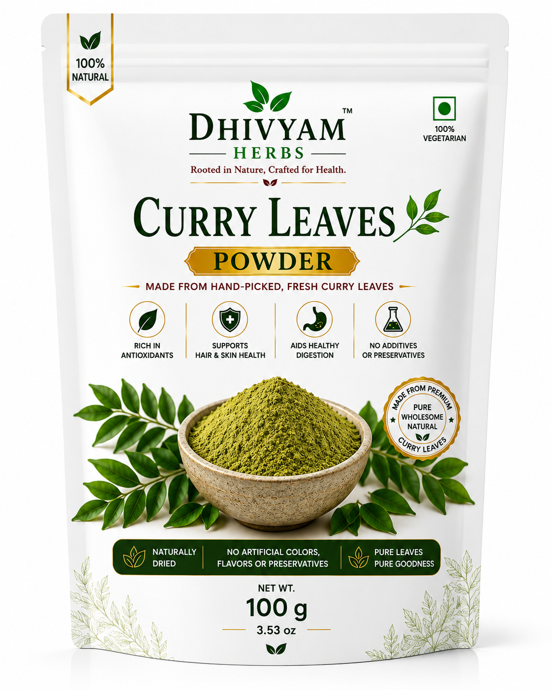 Dhivyam Herbs Curry Leaves Powder