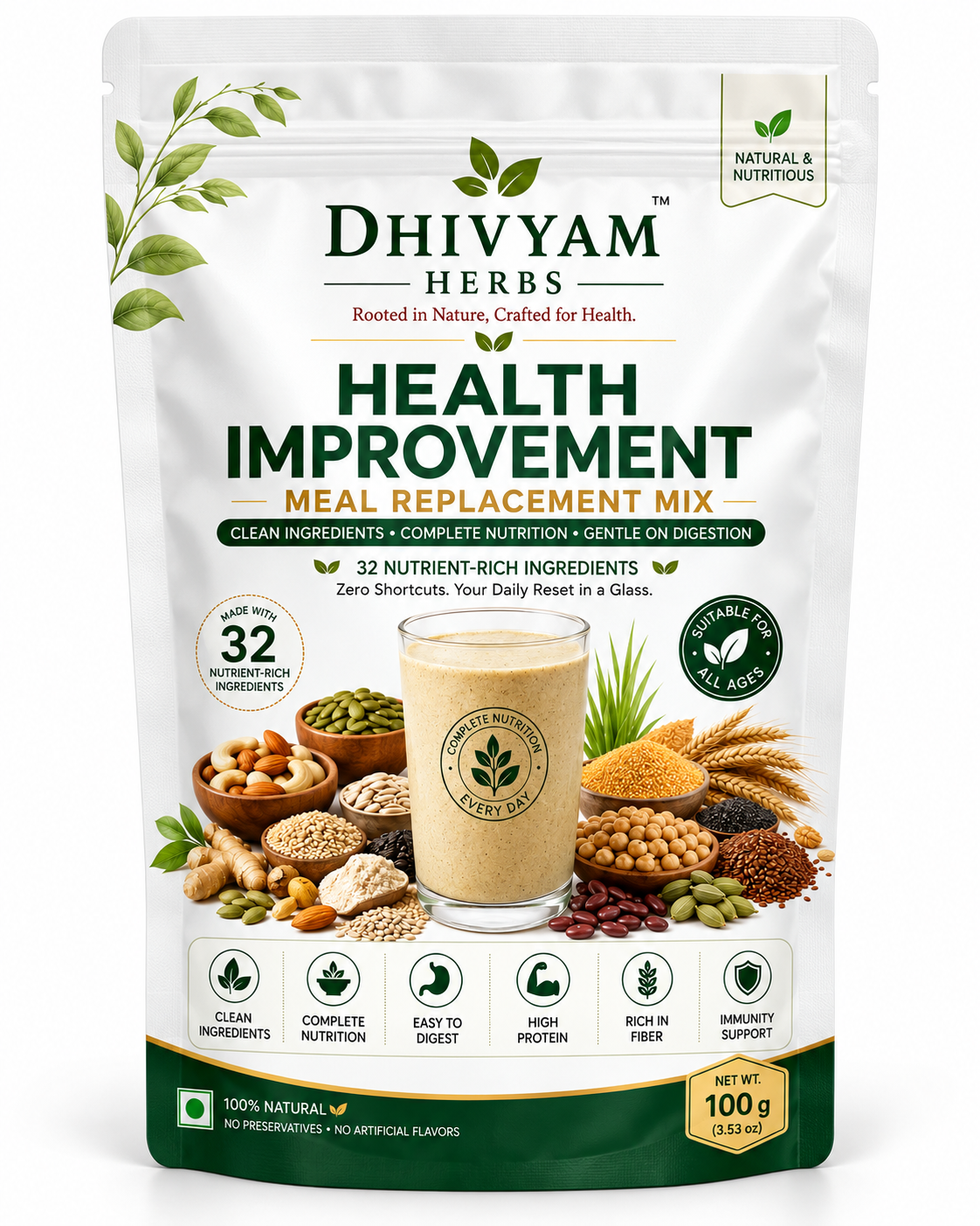 Dhivyam Herbs Health Improvement (Meal Replacement Mix)