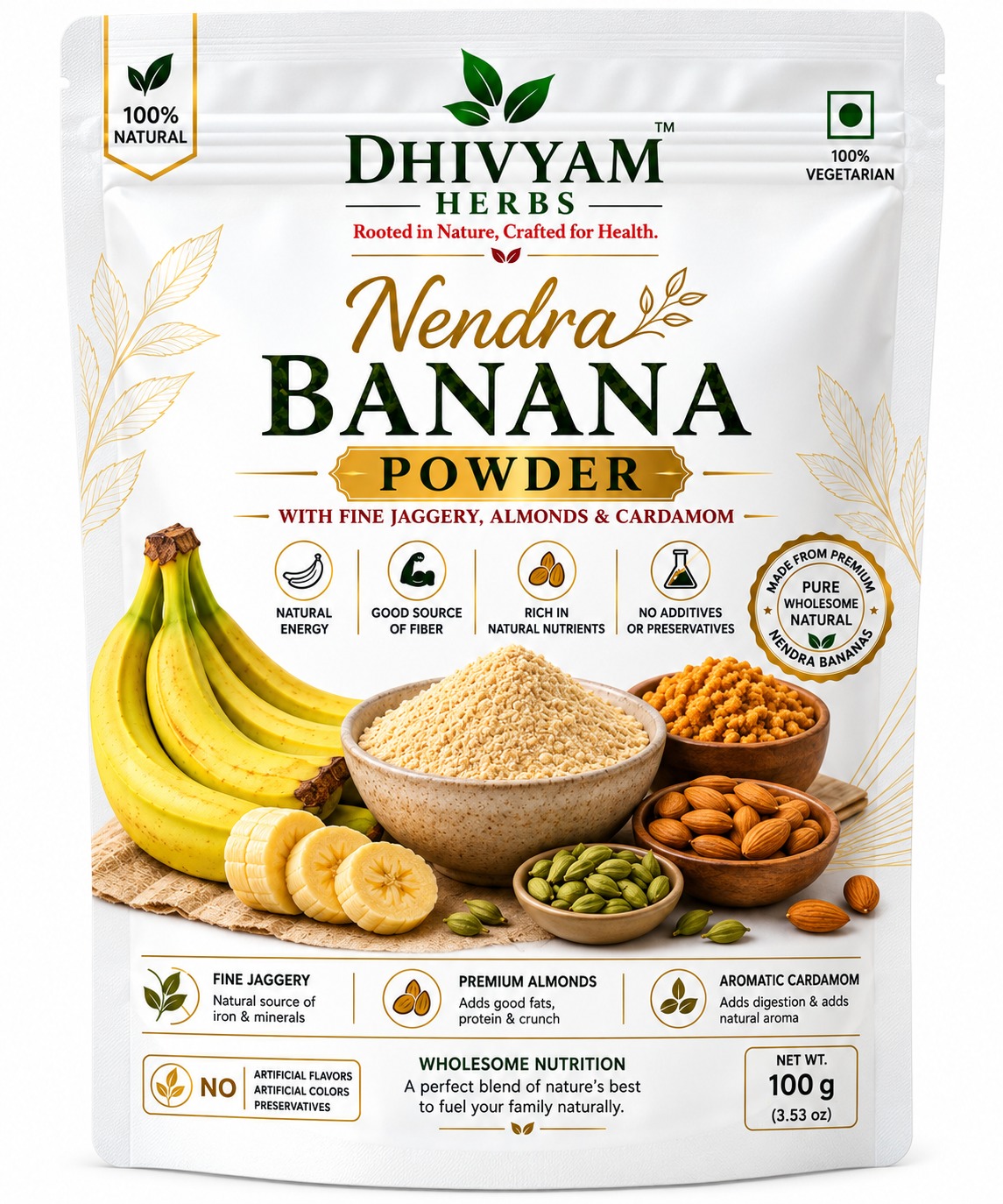 Dhivyam Herbs Banana Malt